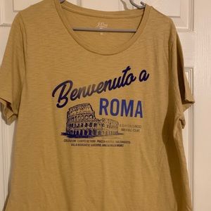 JCrew Graphic Roma graphic tee